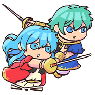 Eirika and Ephraim from the Fire Emblem Heroes Guide.