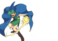 Concept artwork of the Mage class from Genealogy of the Holy War.