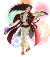 Artwork of Ryoma (Festival in Hoshido) in Fire Emblem Heroes by Kita Senri.