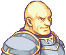 Wallace's portrait in Fire Emblem: Rekka no Ken