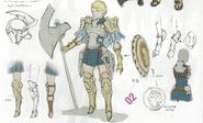 Female Griffon Rider concept art