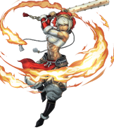 Artwork de Rinkah de Fire Emblem Heroes por Toshiyuki Kusakihara.