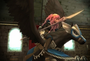 Olivia's battle model as a Dark Flier in Awakening.