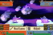 Knoll casting Gleipnir on an enemy Wight in The Sacred Stones.