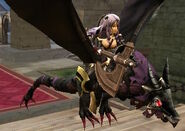 Camilla's battle model as a Malig Knight in Fates.