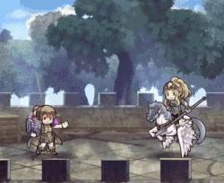 Delthea attacking with Death in Fire Emblem Heroes.