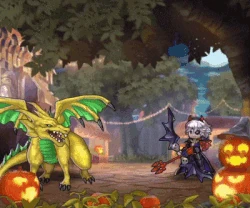 Myrrh attacking with Spirit Breath.
