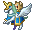 FE14 Kinu Falcon Warrior Map Sprite (Azura)
