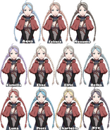 Possible hair colors for Nina in Fates.