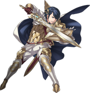 Artwork of Alfonse attacking.