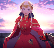 CG artwork of Edelgard at Male Byleth S Support