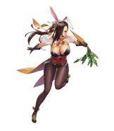 Artwork of Kagero: Spring Ninja from Fire Emblem Heroes by cuboon.