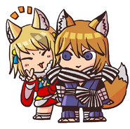 Selkie and Kaden from the Fire Emblem Heroes guide.