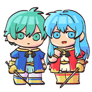 Eirika and Ephraim from the Fire Emblem Heroes Guide.