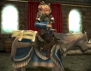 Lissa's battle model as a Valkyrie in Awakening.