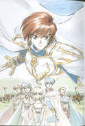 A Fire Emblem: Thracia 776 post card.