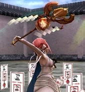 Sakura wielding the Sun Festal.