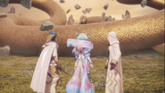 Kiran, Alfonse, and Seiðr in the Book VII opening cinematic.