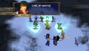 Boyd preparing to strike with Oscar and Rolf in Radiant Dawn.