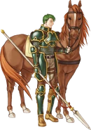 Artwork oficial de Oscar en Path of Radiance.