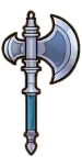 In-game model of the Silver Axe from Heroes.