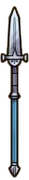 In-game model of the Silver Lance from Heroes.