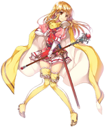 Artwork of Lachesis from 《聖火降魔錄英雄雲集》 by Miwabe Sakura.