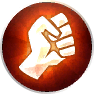 The icon of a Gauntlet-type Combat Art.