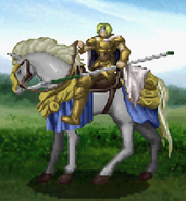 Battle model of Narron, a Gold Knight from TearRing Saga.