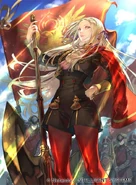 Artwork of Edelgard in Fire Emblem 0 (Cipher) by Rika Suzuki.