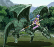 Sasha's battle model as a Dragon Knight.