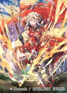 Artwork of Edelgard in Fire Emblem 0 (Cipher) by Megumi Nagahama.