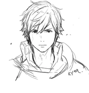 Sketch of Chrom from Yusuke Kozaki's Twitter.