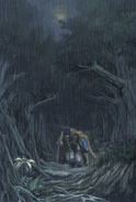 CG artwork of Ike carrying Greil.