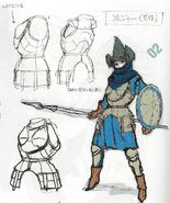 Female Soldier concept art in Awakening.