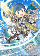 Artwork of Chrom from Fire Emblem 0 (Cipher) by Yugo Okuma.