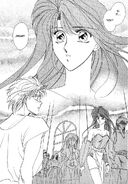 Celica's appearance in the Fire Emblem Gaiden manga.