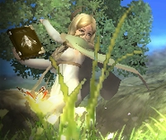 Emmeryn wielding the tome of Katarina's Bolt.