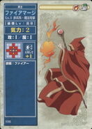 A Level 1 Fire Mage, as he appears in the first series of the TCG.