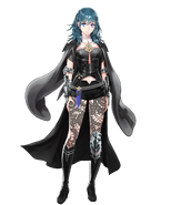 Artwork of Female Byleth from Fire Emblem Heroes by Masaki Hirooka.