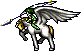 Modelo de batalla de Fee Caballero pegaso en Genealogy of the Holy War