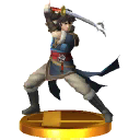 Lon'qu trophy in Super Smash Bros. for Nintendo 3DS and Wii U.