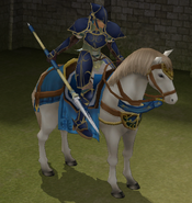 Geoffrey's battle model as a Lance Knight in Radiant Dawn.