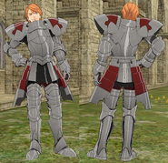 Battle model of a male knight in Fire Emblem Three Houses