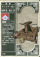 The Fire Gun, as it appears in the fifth series of the TCG.
