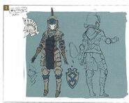 Concept art of a female Paladin from Fates.