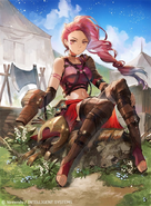 Artwork of Petra in Fire Emblem 0 (Cipher) by Hatori Kyōka.