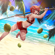 CG artwork of Hinoka in a Paradise Scramble DLC episode.