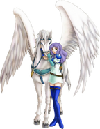 Florina's artwork from Fire Emblem: The Blazing Blade.