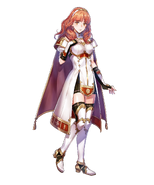 Artwork of Celica from Fire Emblem Heroes by Akira Fujikawa.